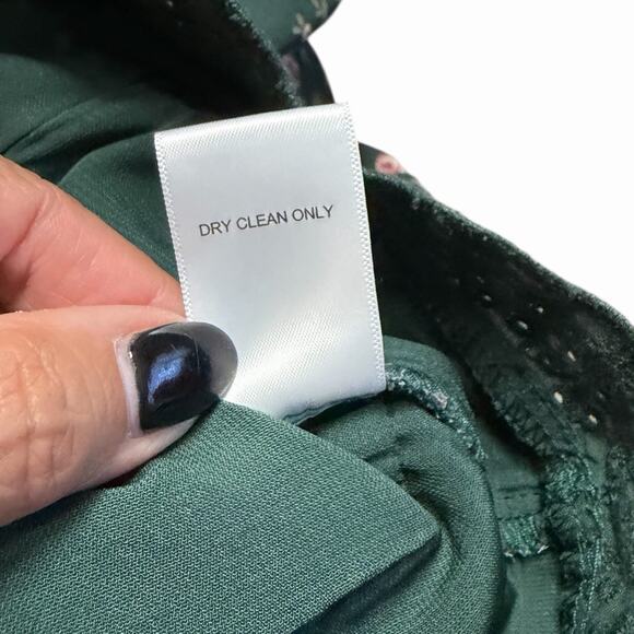 ALTAR’D STATE FOREST GREEN CROP TOP BOHO FLORAL LACE FAIRY COTTAGECORE M NWT $68 - Picture 7 of 7